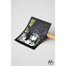 Evangelion Shinji Anime Poster, Çerçevesiz Yüksek Kalite Duvar Afişi - Anime Severlere Özel Hediye