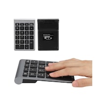 Kangvka 22 Tuşlu 2.4g Kablosuz Sayı Klavyesi - 80 Saat Kullanım Süresi, 3 Milyon Tuş Vuruşu, Windows/linux Uyumlu, Usb Plug & Play, Demir Gri Pil Dahil Değil