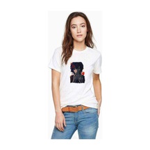 Anime Tokyo Ghoul Anteiku Kaneki Baskılı Beyaz Kadın Tshirt