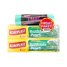 Orta Boy Buzdolabı Poşeti 20&apos Li + Orta Boy Büzgülü Çöp Torbası 10&apos Lu X 1, Sızdırmaz Mutfak Buzdolabı Poşeti Gıda Saklama Torbası 10x10 Cm, Yırtılmaz Ve Büzgülü Atık Çöp Poşeti 10x10 Cm