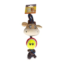Eastland Tenis Toplu Diş İpli 30 CM İnek Köpek Oyuncağı
