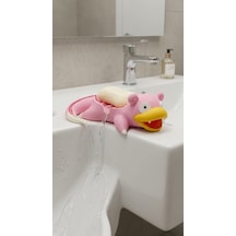 Pembe Tatlı Canavar Figürlü Giderli Sabunluk - Eğlenceli Lavabo Üstü Sabun Tutucu