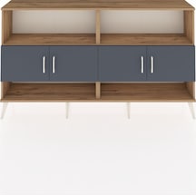 Arges Konsol 4 Raflı 4 Kapaklı 176x30x99 Çam-antrasit/çam Antrasıt/atlas Çam - Atlas Çam