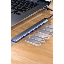 1 Portu 7 Porta Dönüştüren Zarif Usb Çoklayıcı Usb Port Çoğaltma Aparatı Cihazı