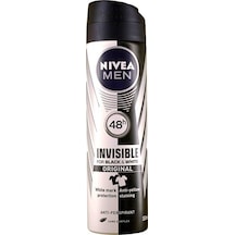 Nivea Men Invisible Black&White Original Erkek Sprey Deodorant 150 ML Nivea Men Invisible Black&White Original Erkek Sprey Deodorant 150 ML