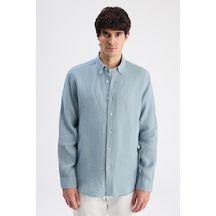 D'S Damat Ds Damat Comfort Mint Çizgili Gömlek 6hc02hd45304m 420