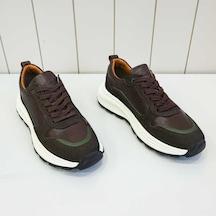 Bys Beystil Hakiki Deri Kahverengi Sneaker Erkek Ayakkabı