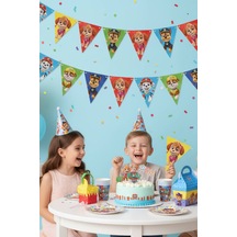 Paw Patrol Üçgen Flama Bayrak Seti 11 Li Doğum Günü Parti Süsleme 3,2 M