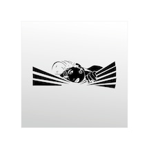 Folyo Sticker Kadın 100cm Uzunluk Siyah