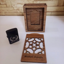 Kişiye Özel Ahşap Kutulu Metal Çakmak