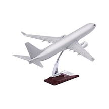 Zekupp - Maket Uçak - Boeing 737-800 1/100 - GÜMÜŞ RENK ÖZEL TASARIM Model Uçak