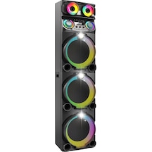 Zore Gd-3127 Dijital Led Göstergeli Mikrofonlu Rgb Tws Üçlü 12 İnç Stereo Bass Kablosuz Karaoke Hopa