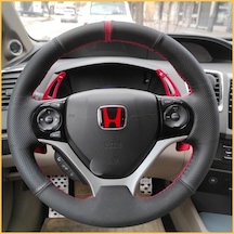 Honda Civic Fb7 Araca Özel Direksiyon Kılıfı Otomatik F1 Araçlarına Uyumlu