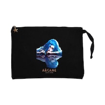 Arcane Jinx Siyah Clutch Astarlı Cüzdan / El Çantası