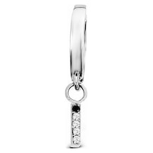 Argentum Concept - I Harfi Sallantılı Gümüş Tek Küpe - K084001