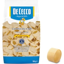 De Cecco Calamarata 500 G İtalyan Makarna, Sos Tutucu Halka Form