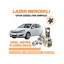 Opel Astra H 2004 - 2014 Kısa Ve Uzun Far Uyumlu Mercek Led Ufuk Çizgili Far Ampulü Led Şimşek Etkili