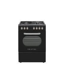 Vestel Retro SF 84011 DG 4 Gözü Solo Fırın Siyah