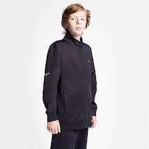 Lescon Siyah Çocuk Fermuarlı Sweatshirt 25s-3249-25n