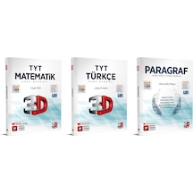 3d Yayınları 2024 Tyt Matematik + Türkçe + Paragraf Soru Seti