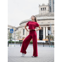 Lismina Bordo Yoga Tayt Pantolonu