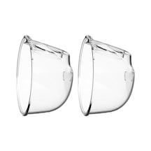 Qingmipy Youha Elektrikli Göğüs Pompası Aksesuar Seti - 2 Adet 240ml Silikon Kap Ve Emzik Başlığı