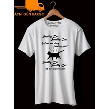 Friends Estampa Smelly Cat Baskılı Tişört Tshirt Ücretsiz Kargo
