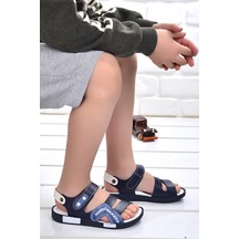 Erkek Çocuk Sandalet Şb 2498-07 Lacivert Beyaz Kırmızı