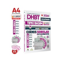 2026 Kpss-dhbt Ortaöğretim ÖSYM Çıkmış Soru Tıpkı Basım 6lı Kitapçık Türkiye Geneli Deneme Paketi