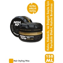 07 Saç Şekillendirici Ultra Sert Parlak Wax 150 Ml
