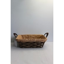 Clk Dıkdörtgen Kumaslı Hasır Sepet 24 25 8,5 1045 Beyaz