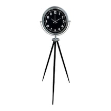 Büro Ev Ofis Hediyesi İçin Krom Tasarımlı Tripod Ayaklı Saat Diğer