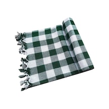 Kareli Yer Sofra Bezi Piknik Masa Örtüsü Saçaklı 150X150 CM (547799353)