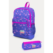 Coral High Kids 2'li Okul Çanta Seti - Kız Çocuk Lavanta Pembe Flamingo Desenli
