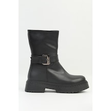 Pierre Cardin Pc-52430 Kadın Siyah Cilt Bot 001