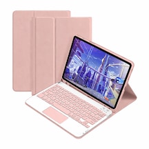 Microcase Huawei Matepad 11.5 2026 İle Uyumlu Tablet Bluetooth Touchpad Klavye + Standlı Kılıf - Bkk5