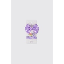 Panço Kız Çocuk Mor Toka Seti 2612gb09030