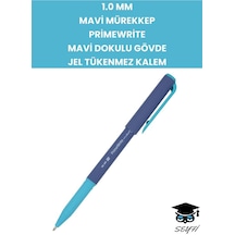 0.7 Mm Mavi Mürekkep Mat Dokulu Gövde Tükenmez Kalem Seti 4 Adet