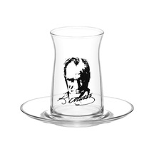 Lav Vega Çay Seti 4'lü Atatürk Temalı Çok Renkli