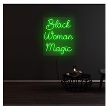 Twins Led Black Woman Magic Yazılı Neon Tabela Yeşil Model:model:25863366