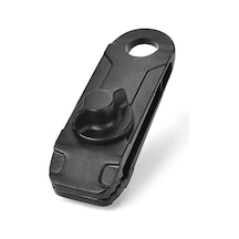 Shineyee Koyu Yeşil Nilon Kamperlik Klipsi - 85mm Çift Uçlu Çadır Halka Tutucu, Piknik Ve Kamp İçin Rüzgar Dayanıklı, Tek Adet Siyah