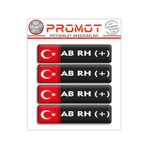 Kan Grubu 3d Sticker 4'lü Set 005 Diğer