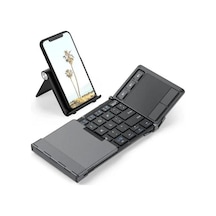 Hp Iclever Hassas Touchpadli Katlanır Bluetooth Klavye Koyu Gri