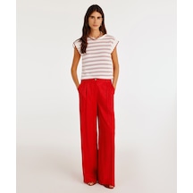 Yargıcı Dökümlü Pantolon 25ykpn3030x 043 Kırmızı