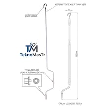 Texnomastr 150 Cm Kepenk Ve Tente Manuel Kol