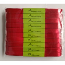 Ayza Kurdele - Kırmızı Saten Kurdele 1 Cm 10x10 Metre 1 Paket Genel