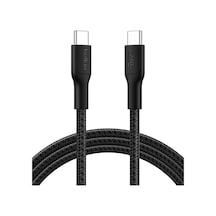 Belkin Cab025hq2mbk Boostcharge Pro 240w Usb-c To Usb-c Örgülü 2m Hızlı Şarj Kablosu- Siyah