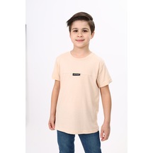 Toontoy Kids Toontoy Erkek Çocuk Actıve Armalıtişört Bej