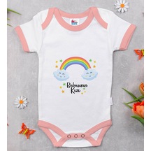 Bk Gift Bk Kids Babasının Kızı Tasarımlı Pembe Bebek Body Zıbın-1 3-6 Ay Sarı