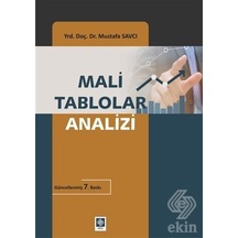 Mali Tablolar Analizi - Mustafa Savcı - Ekin Basım Yayın